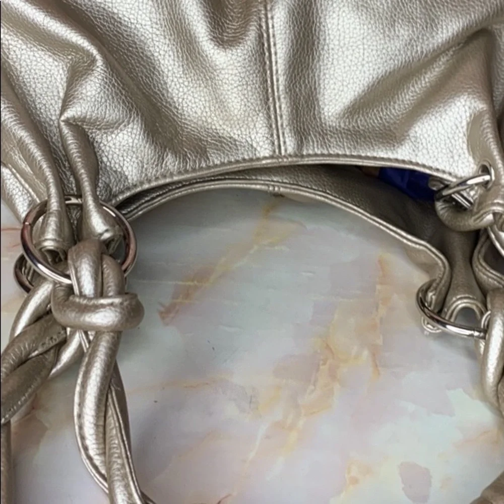 Platinum Gold Large Soft and Slouchy Hobo Bag